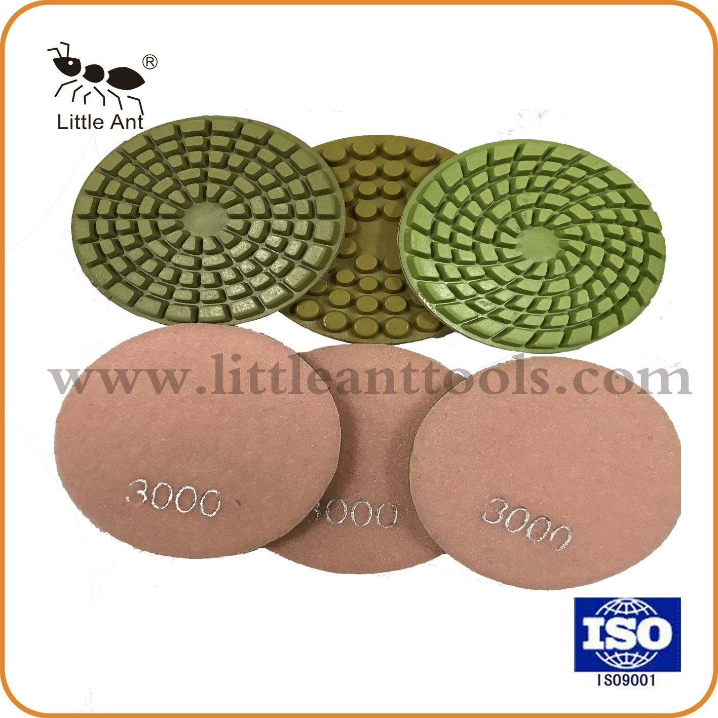 Spiral, Straight, Cylindrical Teeth Concrete Polishing Pad, Diamond Tool for Concrete, , Street.