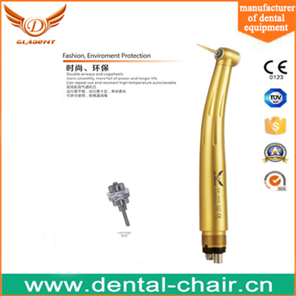 Luxury Gold Push Button LED E-Generator High Speed Handpiece