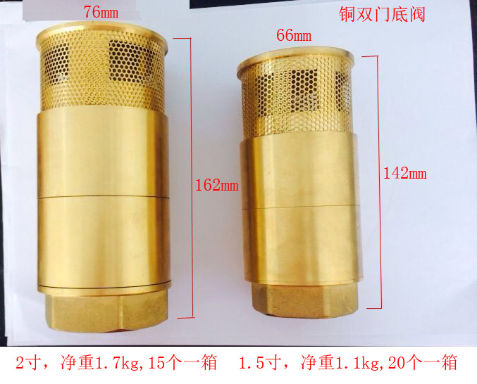 Bottom Valve Foot Valve NPT/BSPT 1 1/2