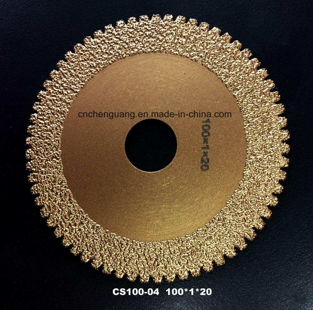 Vacuum Brazed Diamond Saw Blade for Agate Cutting Tool