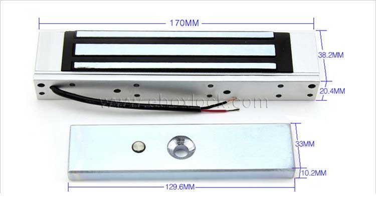 Electromagnetic Lock with 180kg Holding Force for 12V Single Door