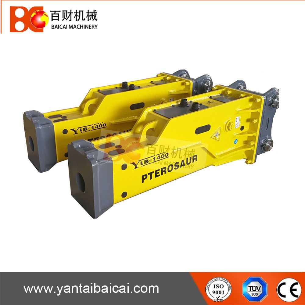 Hydraulic Demolition Rock Breaker Hammer with 140mm Chisel