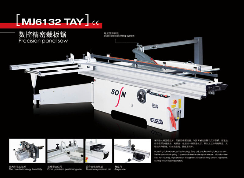 High Precision Electric Lifting Panel Saw Mj61-32tay