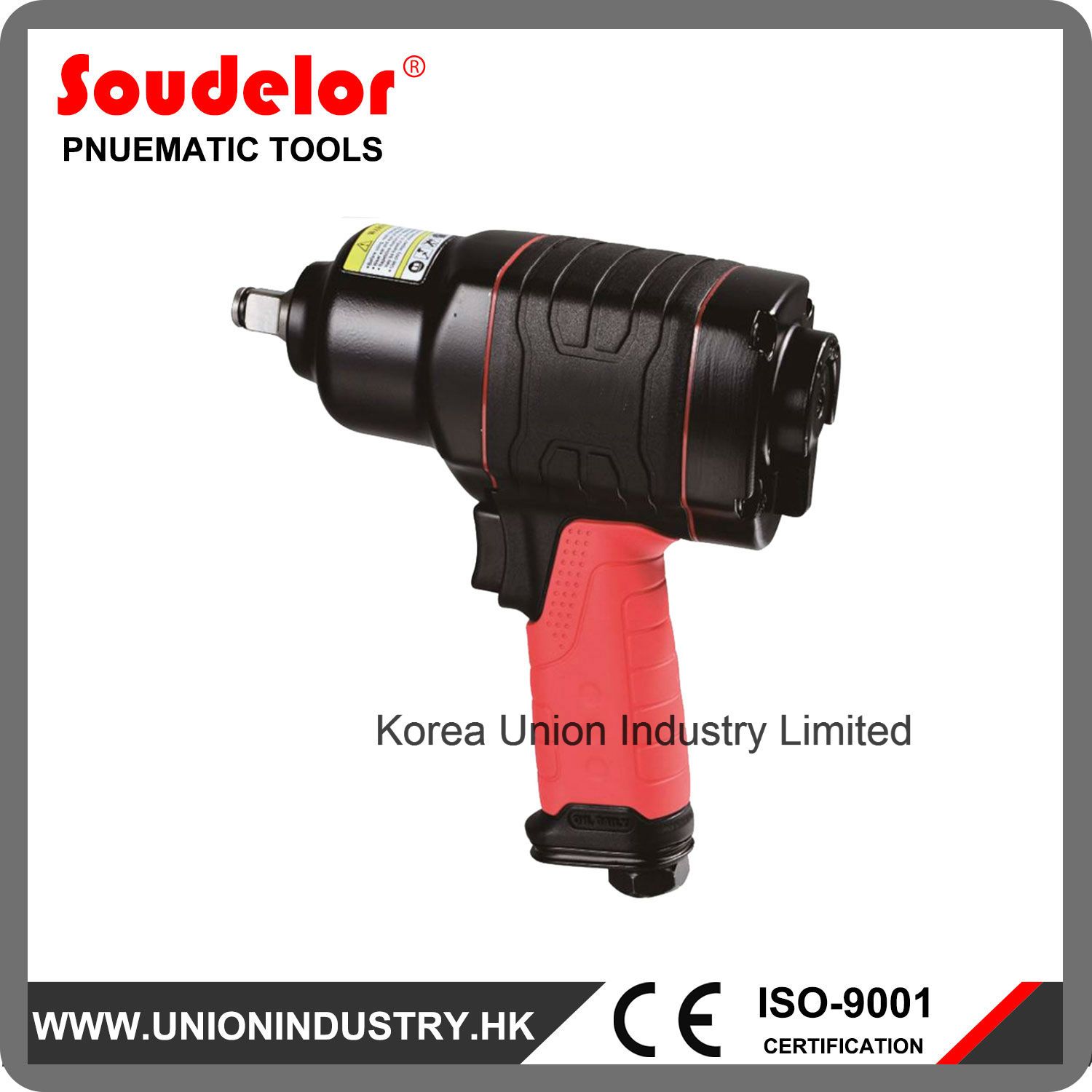 Strong Power Lightweight 1/2 Pneumatic Impact Wrench Ui-1306b