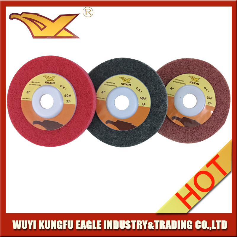 Kexin Good Quality Non Woven Polishing Wheel (4 inch)