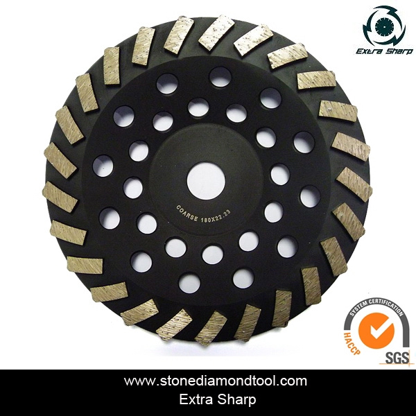 7 Inch Wave Grinding Segment Flat Diamond Cup Wheels