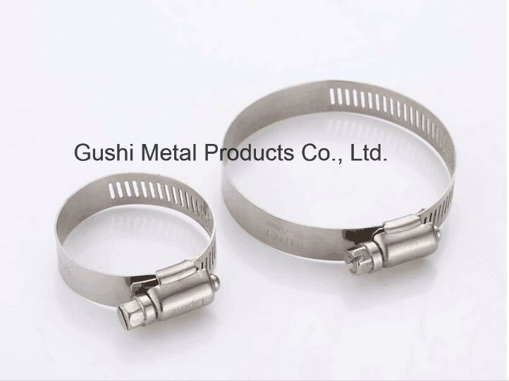 Adjustable Metal Hardware American Type Stainless Steel Pipe Hose Clamp