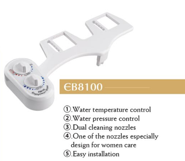 Water Mechanical Non Electronic Toilet Bidet