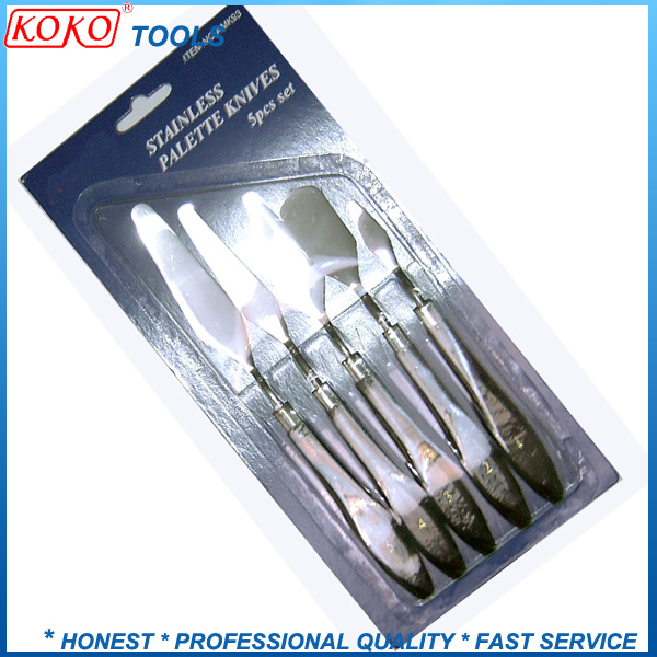 5PCS Stainless Pallet Oil Painint Plate Knife