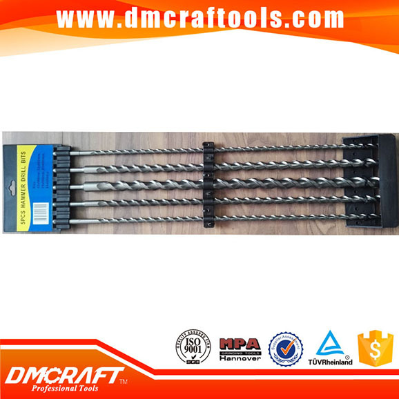 5PCS Set Tunsten Carbide SDS Plus Hammer Drill Bits