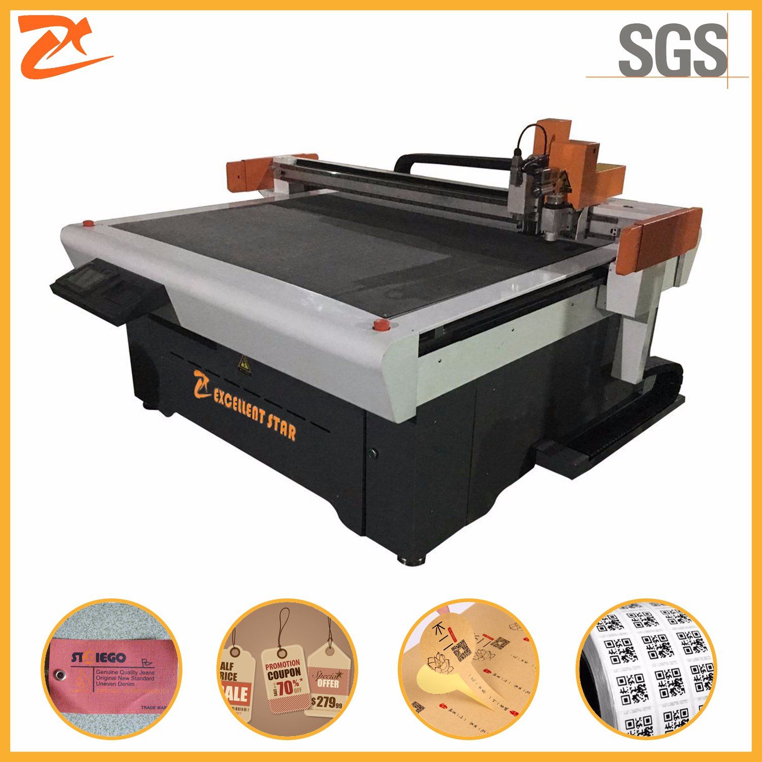 Digital Label Cutting Machine Knife Cutting Machine No Laser on Need Die 1214