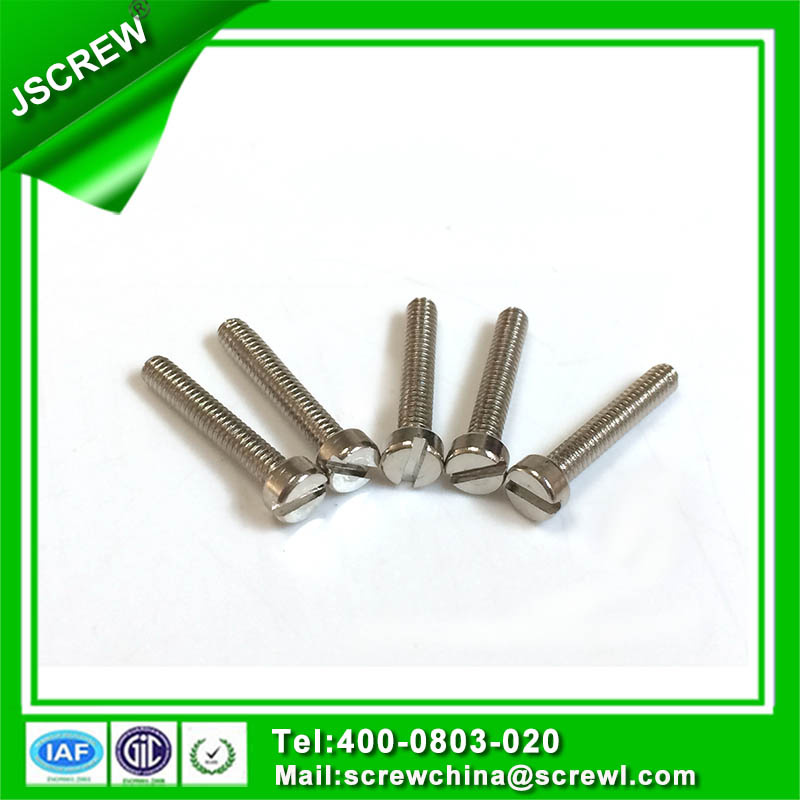 Cap Head Slotted Recess Carbon Steel Zinc Plated Machine Screw