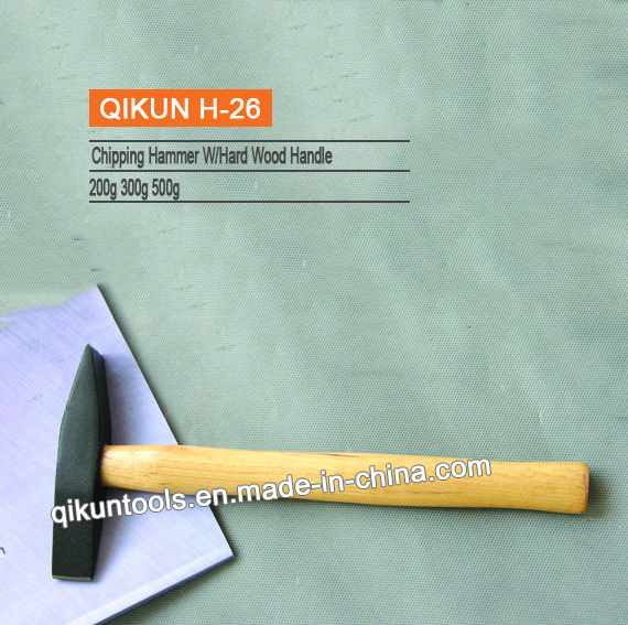 H-26 Construction Hardware Hand Tools Hard Wood Handle Chipping Hammer