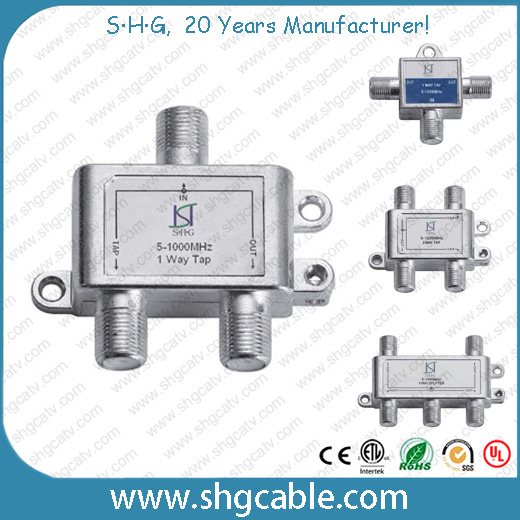 5-1000MHz Indoor 1 Way CATV Tap (TAP106A)