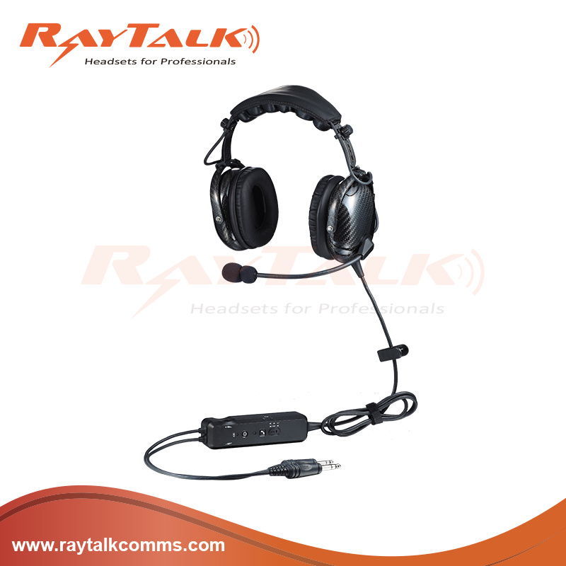 Carbon Fiber Pilot Aviation Headset Bluetooth Headset