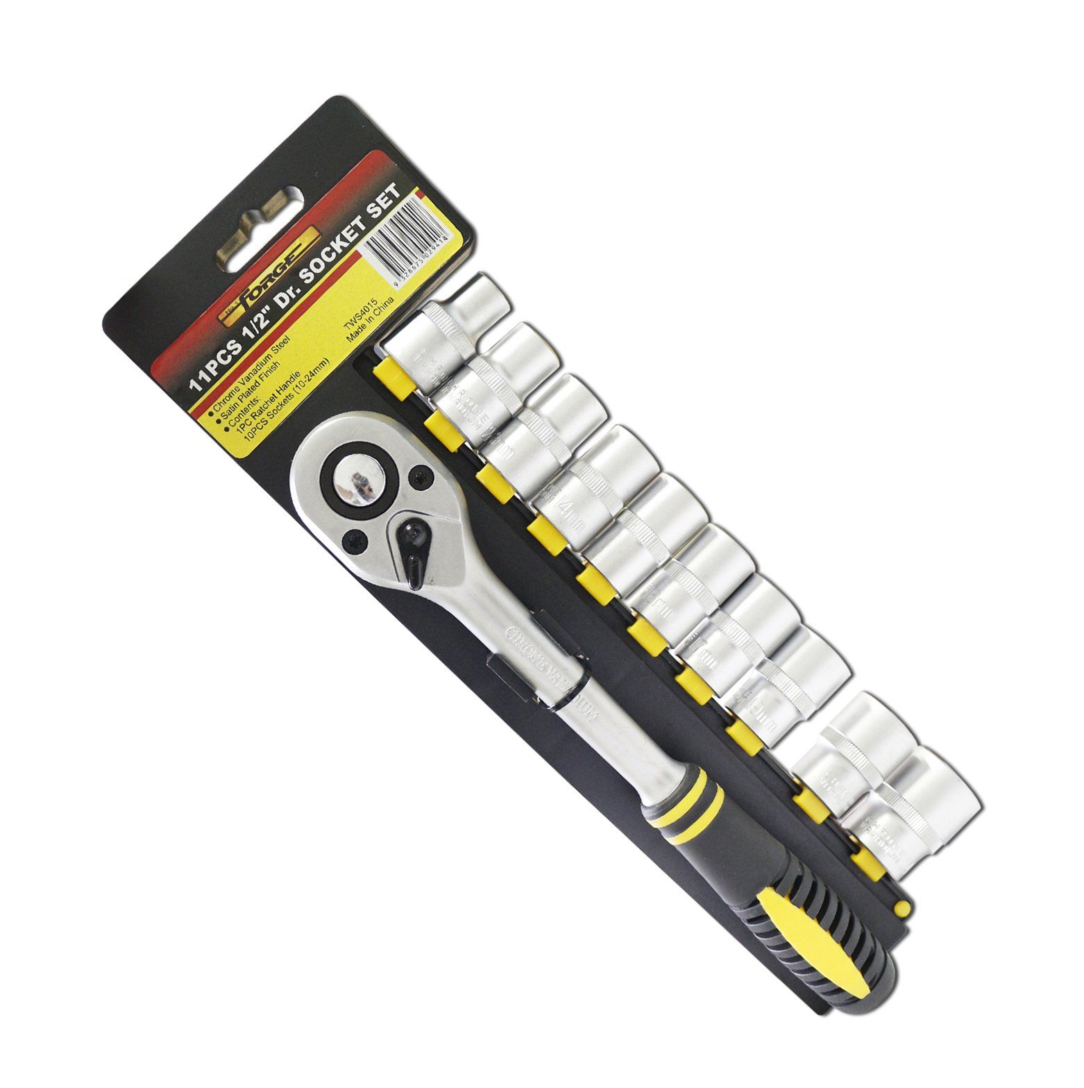 Hand Tools 11PCS Cr-V Steel Satin Chrome Plated 1/2