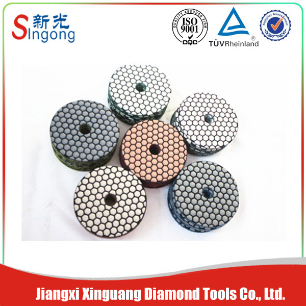 Diamond Tools Dry/Wet Flexible Polishing Pad for Marble/ Granite