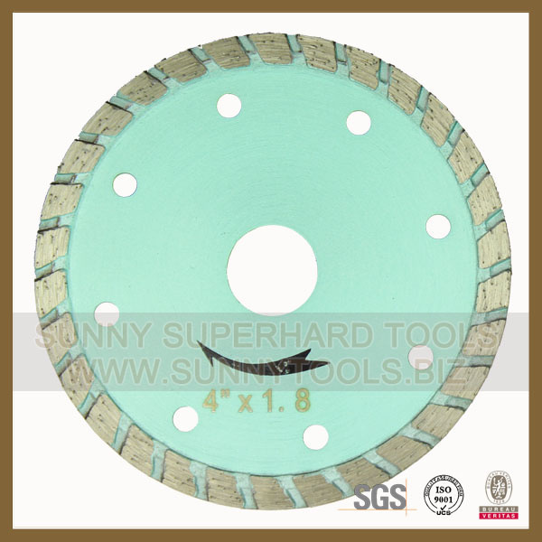 Hand Tool Turbo Diamond Saw Blade for Cutting Brick/Tile/Porcelain/Stone