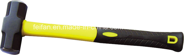 Double-Face Sledge Hammer with Fiberglass Handle/Plastic Handle/TPR Handle