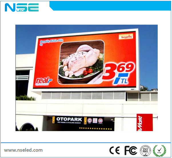 Outdoor P10mm Waterproof Fixed Installation LED Display with High Brightness