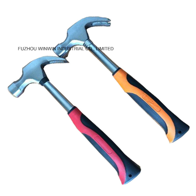 16oz Steel Tube Handle Claw Hammer (WW-CH01)