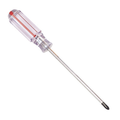 Hand Tools 1#*100mm Transparent Handle Cross/Phillips Head Screwdriver