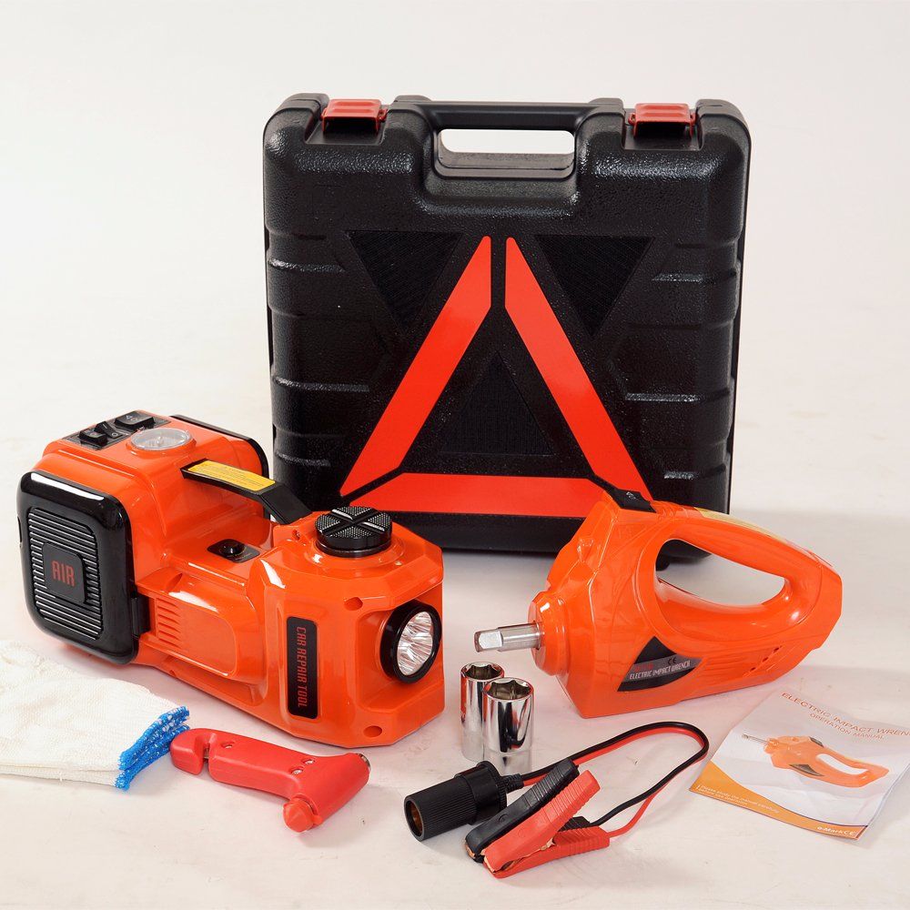 Orange Color 12 Volt Fully Automatic 3 Ton Electric Car Jack