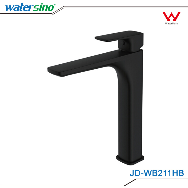 Brass Matte Black Square Basin Taps Basin Mixer