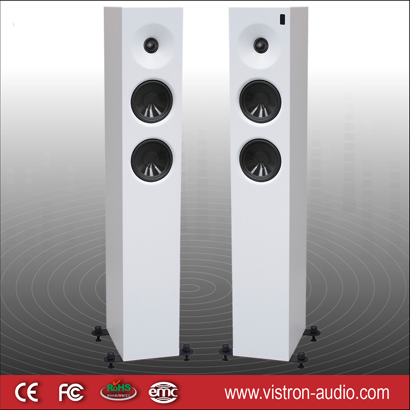 Wireless Tower HiFi Speaker for Home Use WiFi and Bluetooth Floor Standing Multimedia Speaker