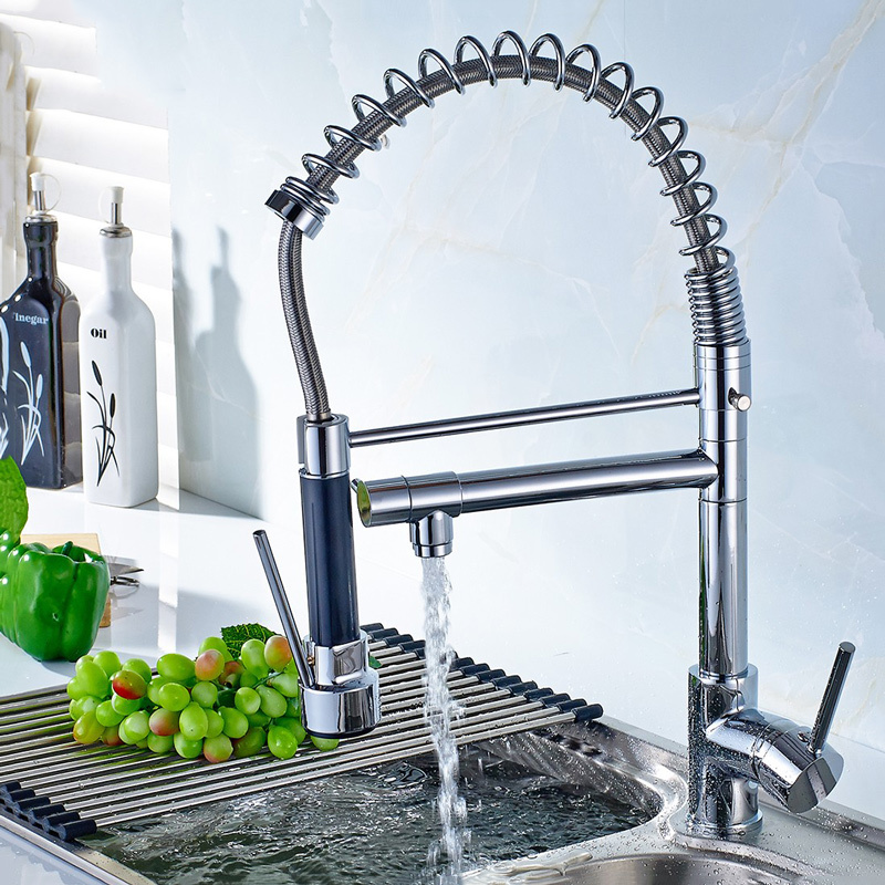 Flg High Quality Chrome Handle/Hole Kitchen Sink Faucet