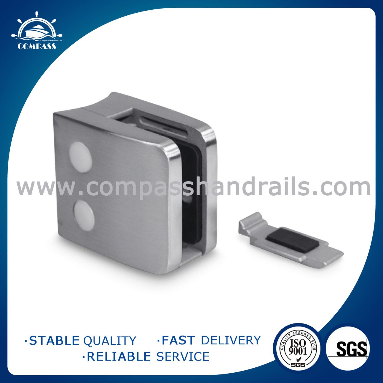 2017 China Glass Clamp for 12.76mm Glass