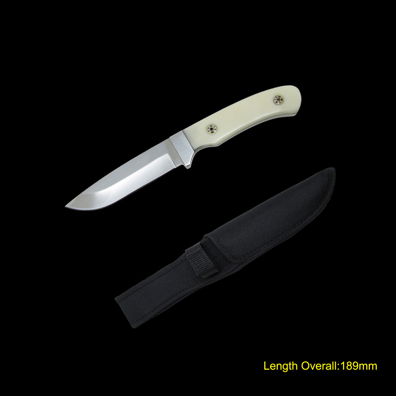 Fixed Blade Knife with Resin Handle (#3763)