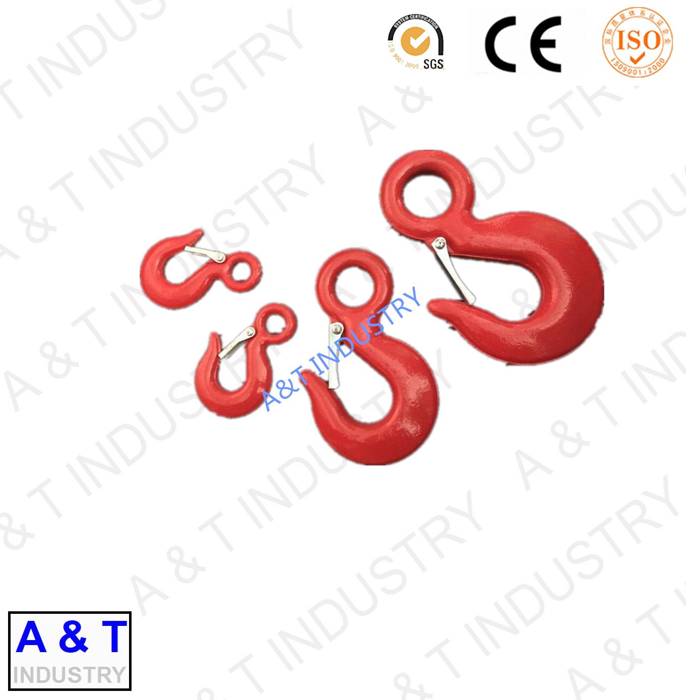 Swivel Lifting Construction Alloy Steel Eye Hoist Hook for Chain