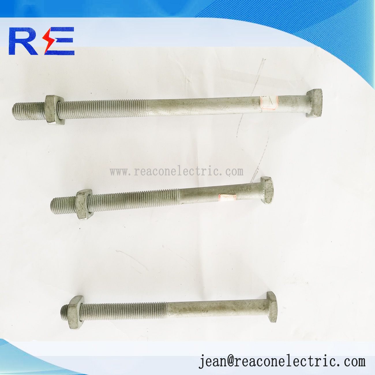 Pole Line Hardware Galvanzied Square Head Machine Bolt