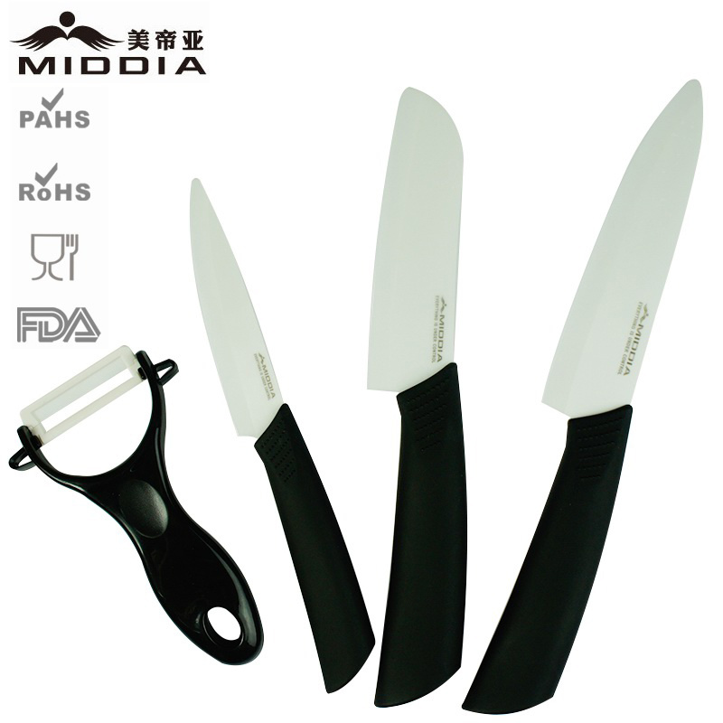 SGS Certificated Ceramic Fruit/Santoku/Chef Knives