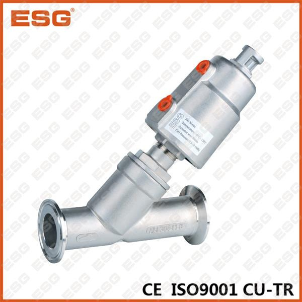 Tri-Clamp Ends Angle Seat Valve