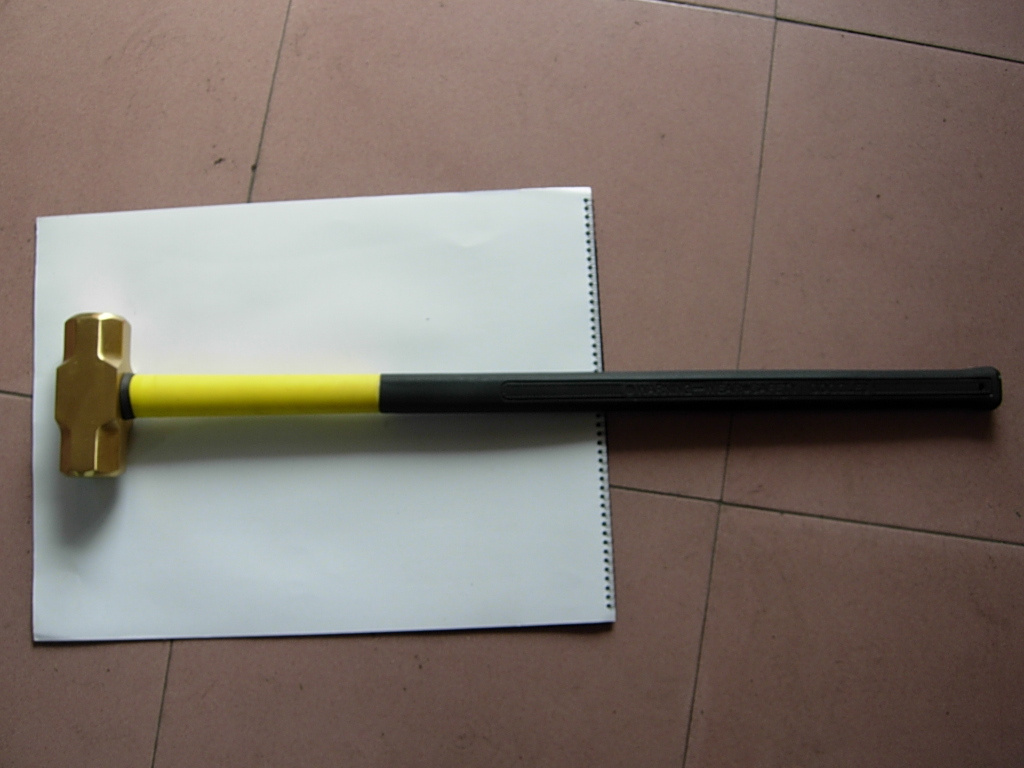 Non-Sparking Tools Brass Hammer with Fibreglass Handle