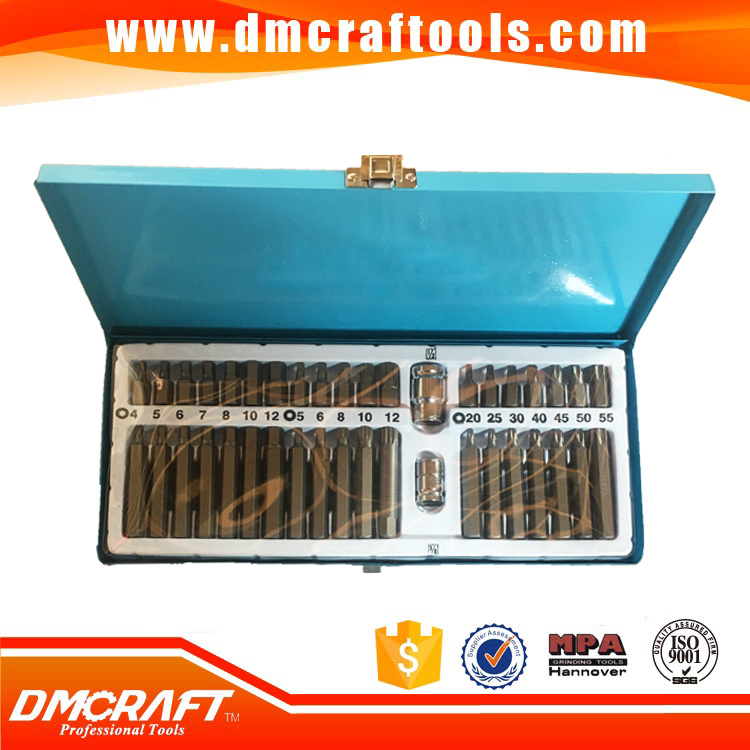 40 Piece Torx Star Spline Hex Socket Bit Set.