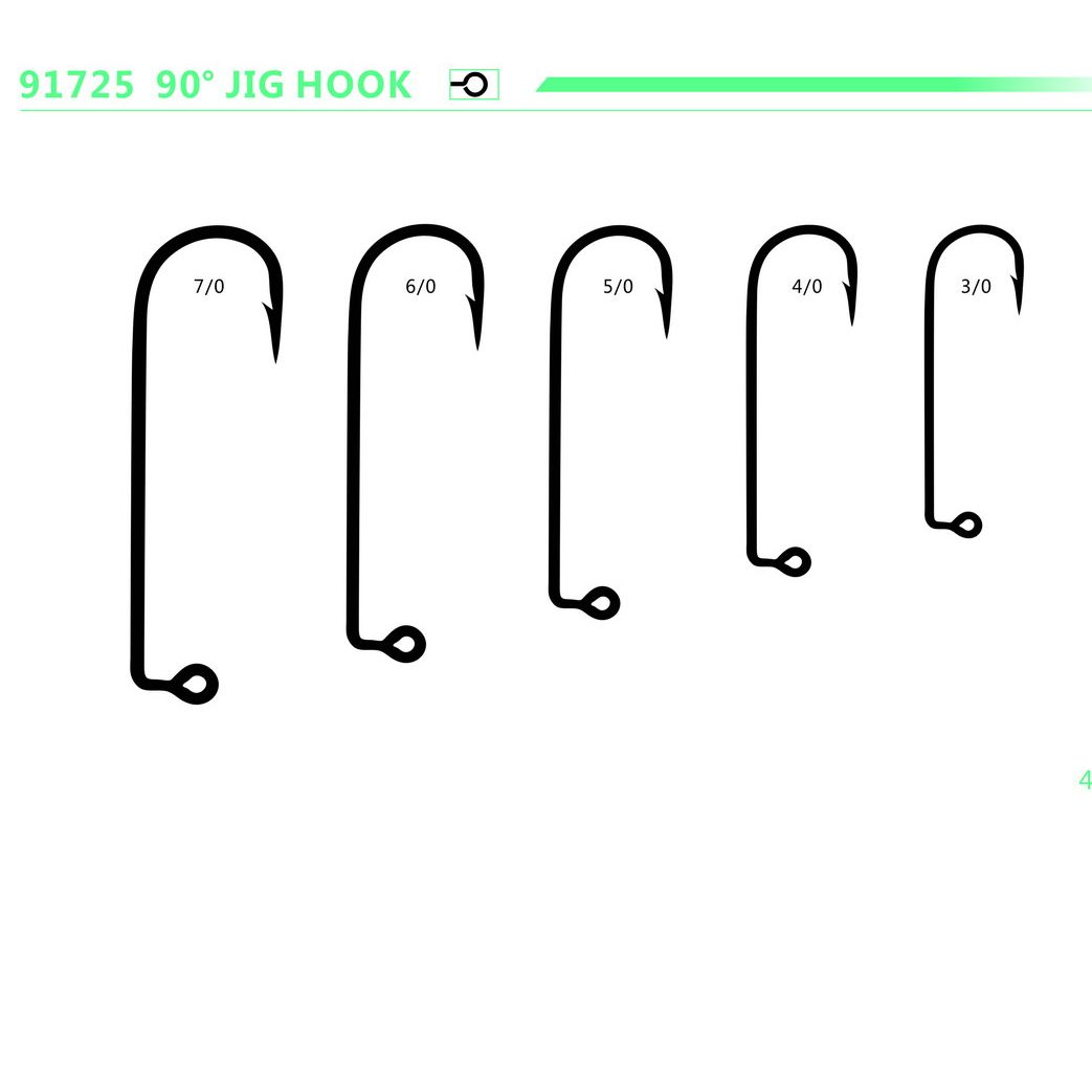 China Factory 90 Degree Angle Aberdeen Jig Hook