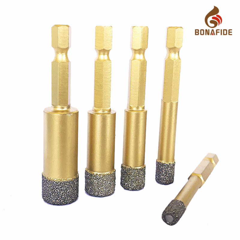 Vacuum Brazed Diamond Core Drill Bits for Ceramic Porcelain Tile Drilling