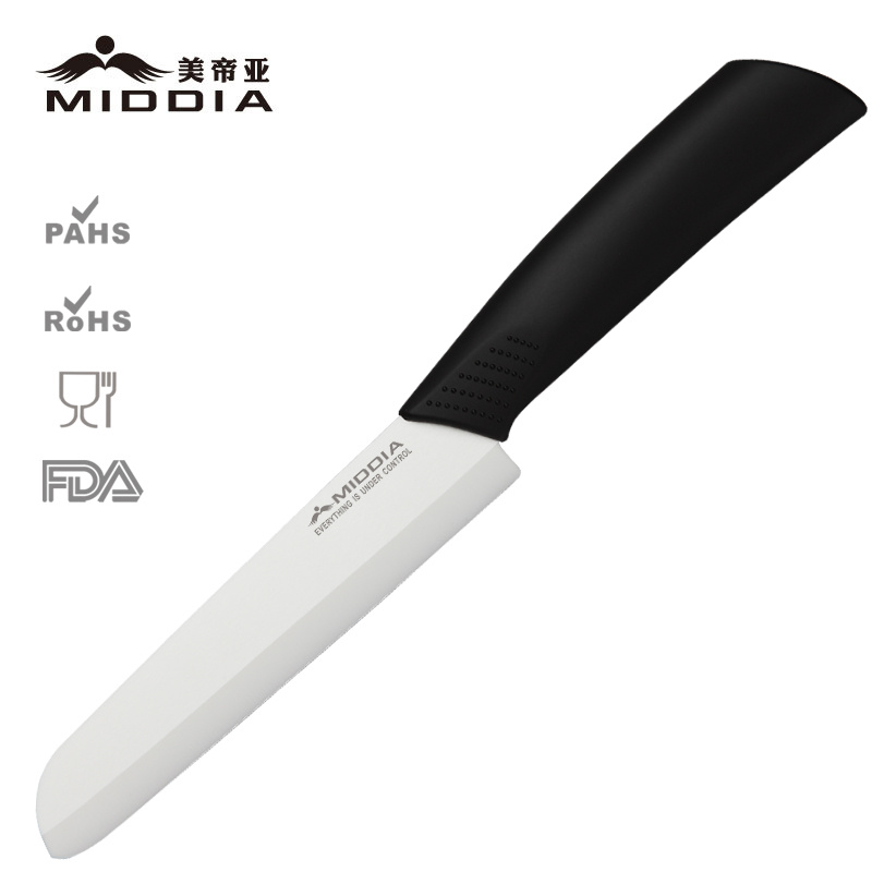 Ceramic Slicing/Fillet / Bread Knife with Blister Cardboard Packaging