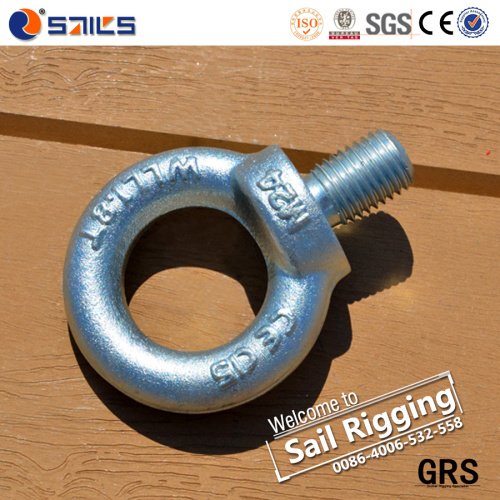 M10 Carbon Steel Galvanized Eye Bolt and Nut Hardware