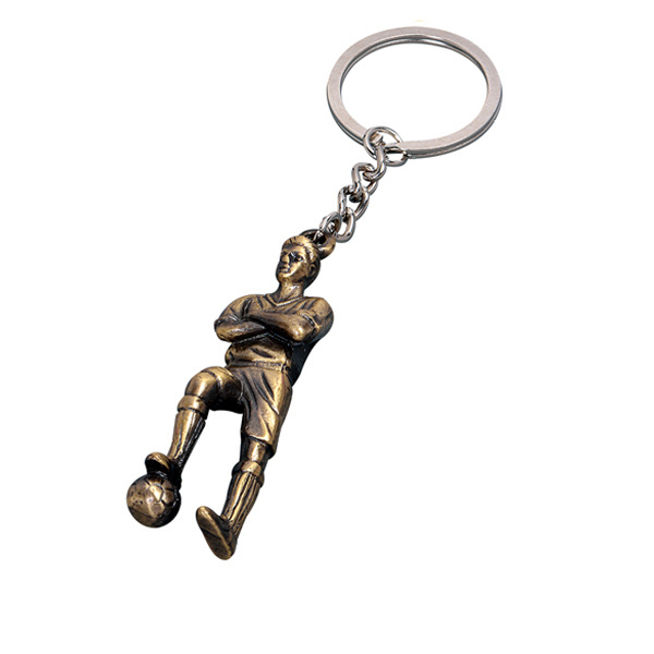 3D Gun-Shaped Keychain with Black Nickel Finish (Ele-K046)