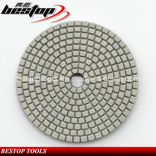 Dry and Wet Used White Pane Diamond Flexible Polishing Pad