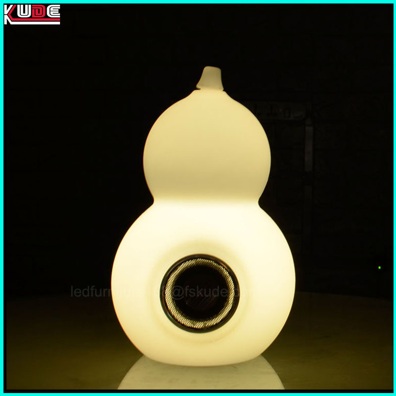 LED Lighting Remote Control Bluetooth Speaker Gourd Design