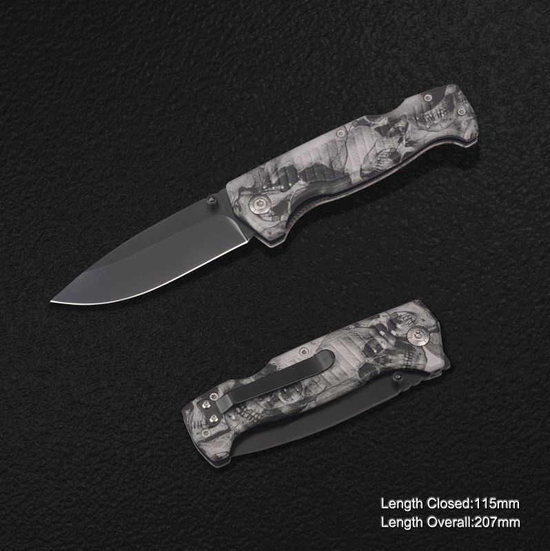 Folding Knife with Camou Handle (#3856)
