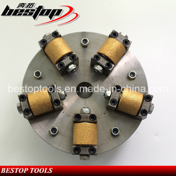 D250mm Vacuum Brazed Bush Hammer Grinding Wheel for American Market