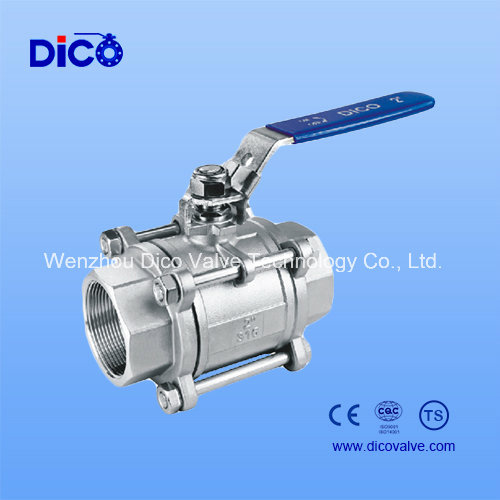 CF8/CF8m/CF3/CF3m Heavy Type 3 Pieces Ball Valve with Lock