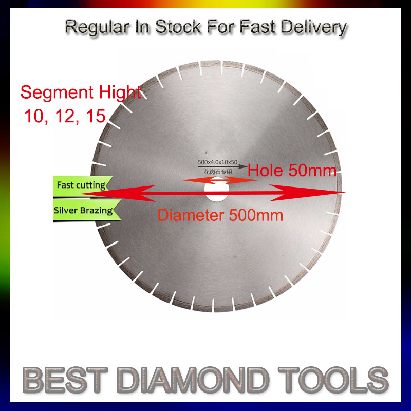 500mm Granite Saw Blade with 50mm Hole