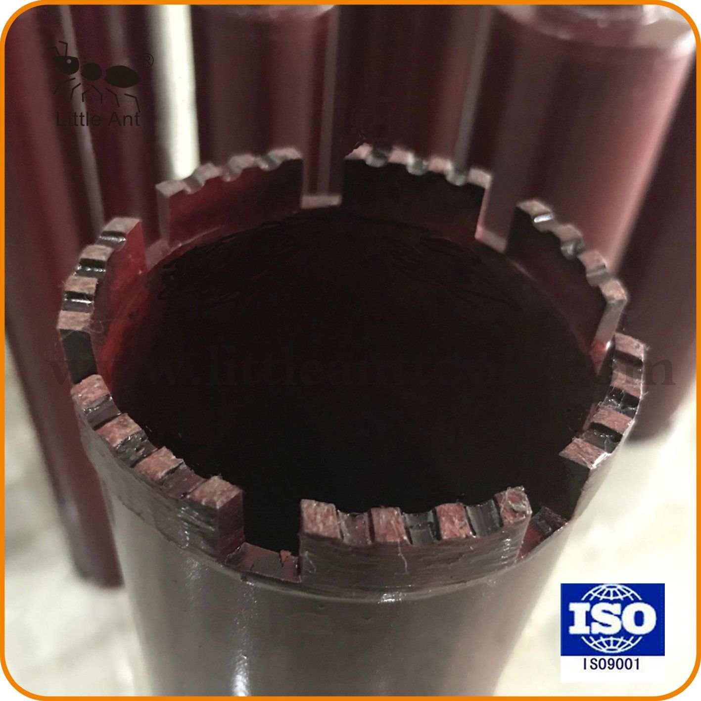 Red Wave Segment Diamond Core Drill Bits for Reinforced Concrete.